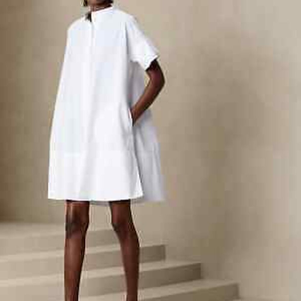 Banana Republic Rhyah Poplin Mini Dress
